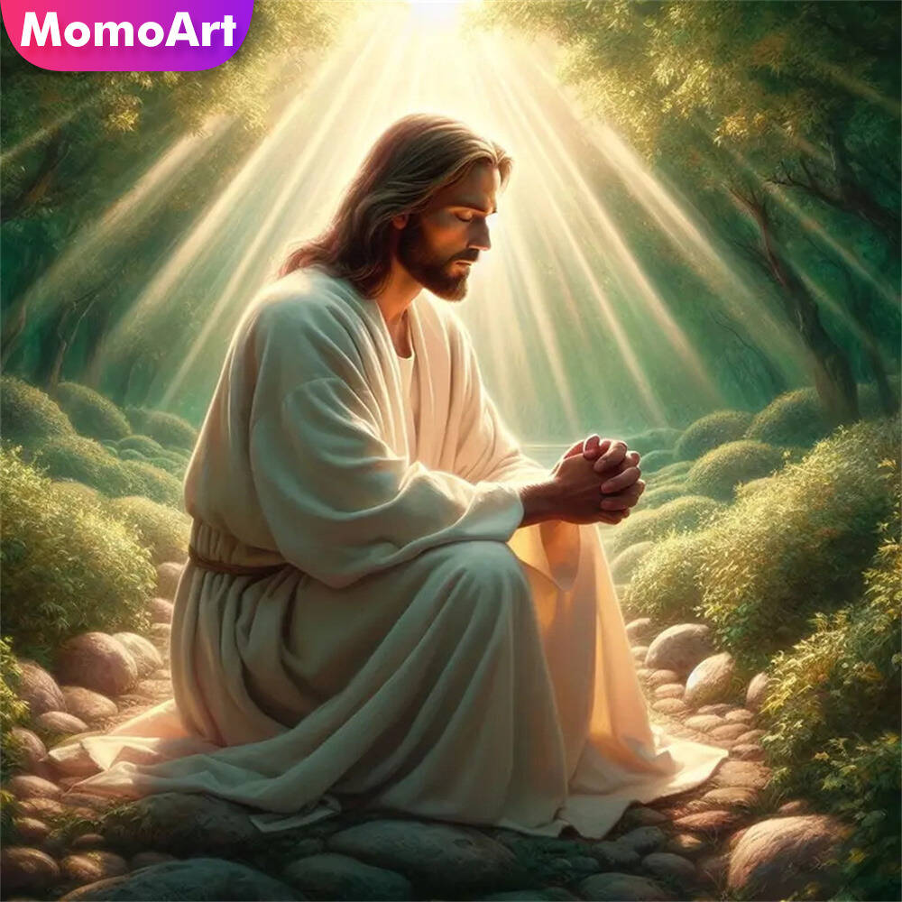 Embroidery Jesus - Momoart 곰 다이아몬드 모자이크 동물 전체