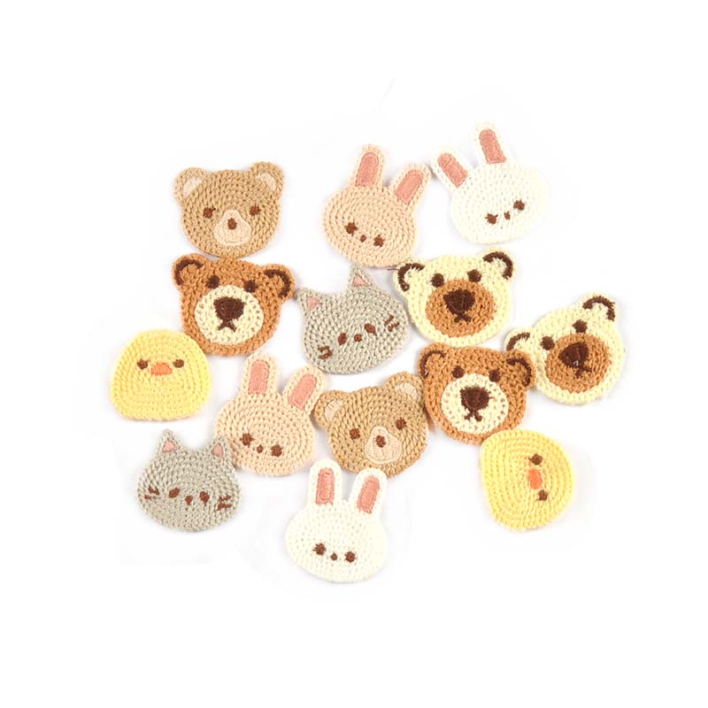 Embroidery Letter M - 사랑스러운 곰 고양이 토끼 자수 패치,
