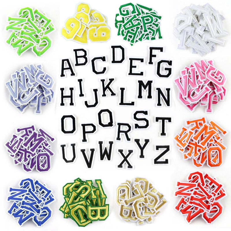 Embroidery Letter M - 26PCS/소형 A ~ Z 컬러 알파벳