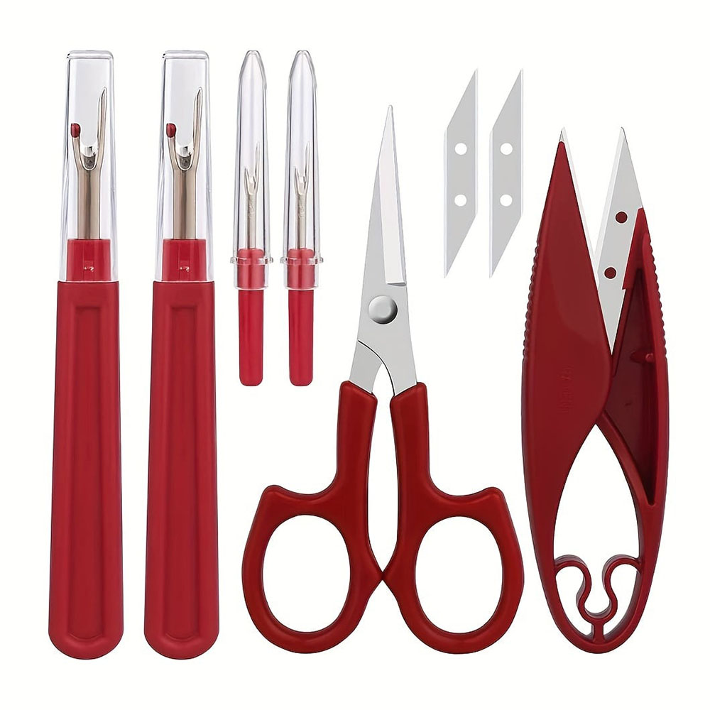 Embroidery Removal Tool - 1/2/6Pcs 바느질 솔기 리퍼 키트 빨간색