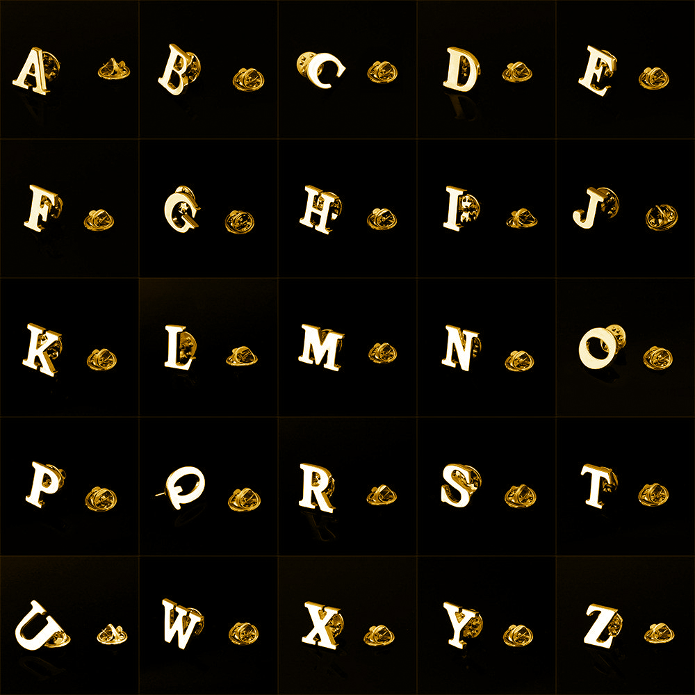 Embroidery Letter M - 품질 황동 초기 A ~ Z