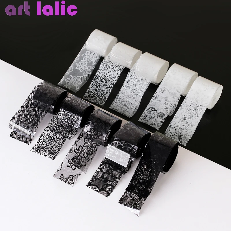 Transfer Paper Carbon - 10롤 2.5*60cm 신상 블랙 화이트 레이스