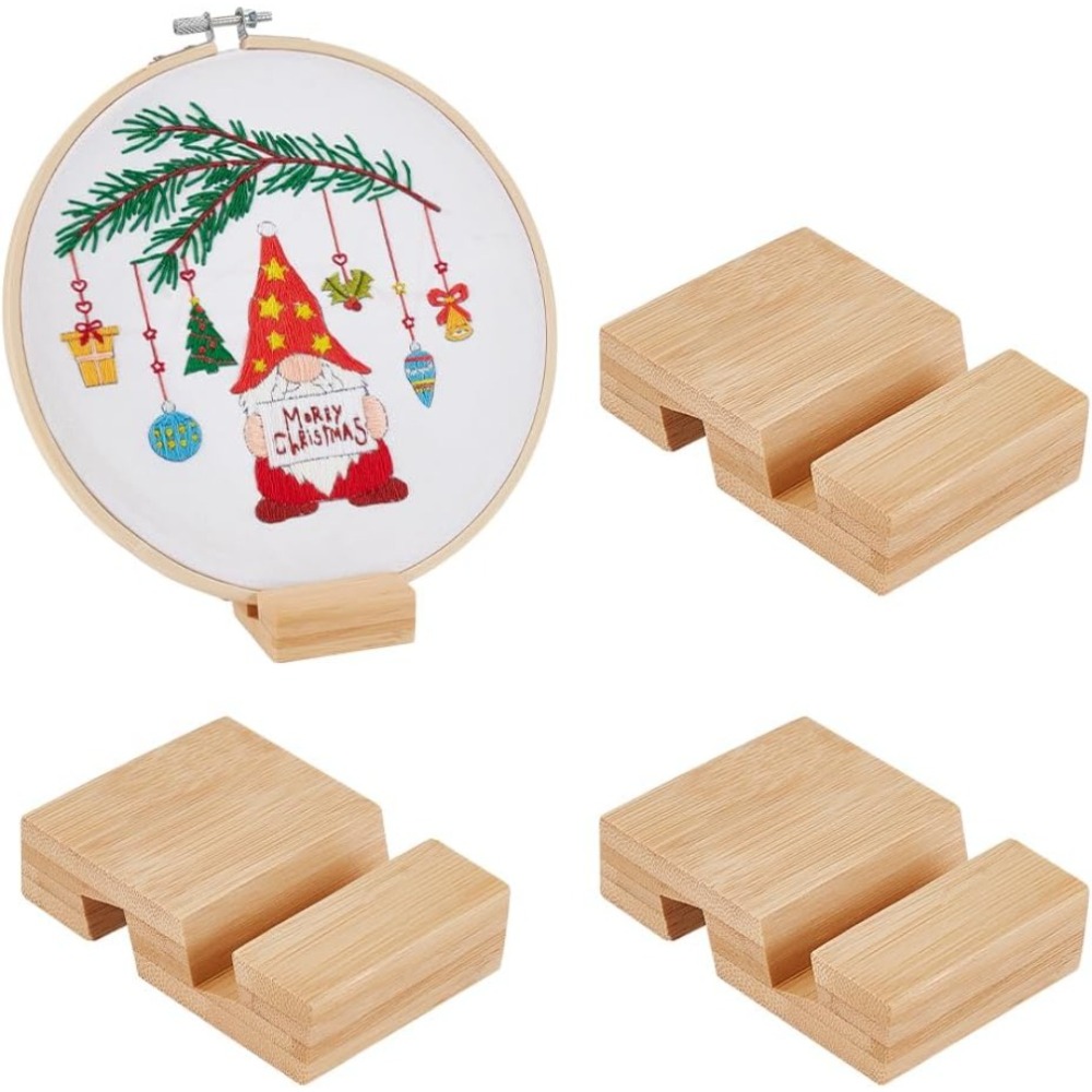 Embroidery Zone - 4Pcs 자수 후프 나무 기본 자수