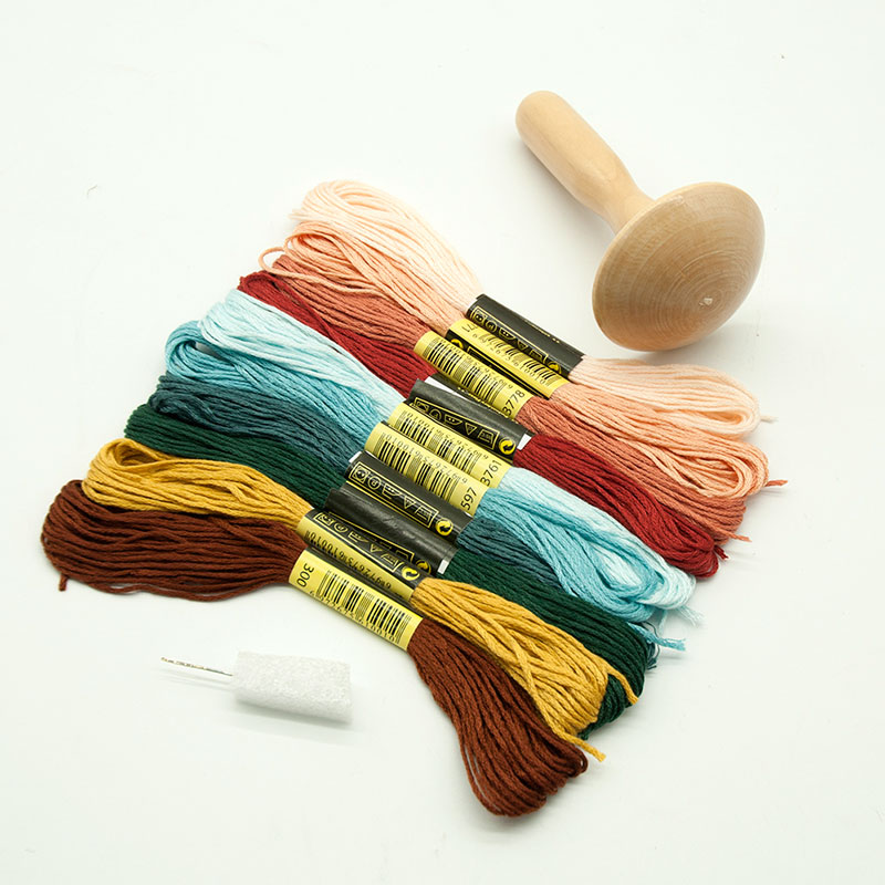 Embroidery Egg - Darning 용품 키트 나무 Darning 버섯