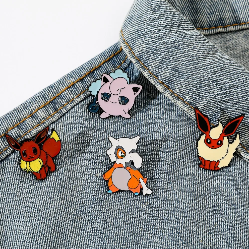 Embroidery Garment - 4 Pcs 캐릭터 만화 브로치 Flareon