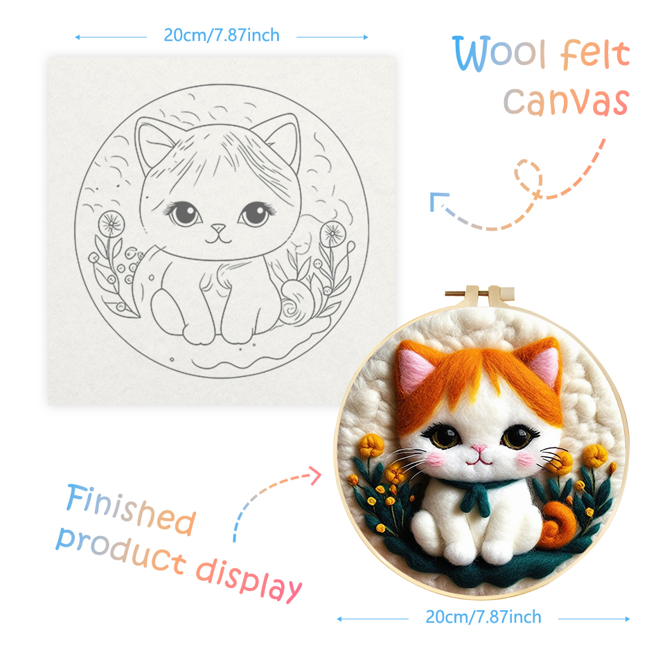 CHENISTORY DIY 양모 바늘 펠트 페인팅, 여 - Embroidery Kit Starter 리뷰 및 가격