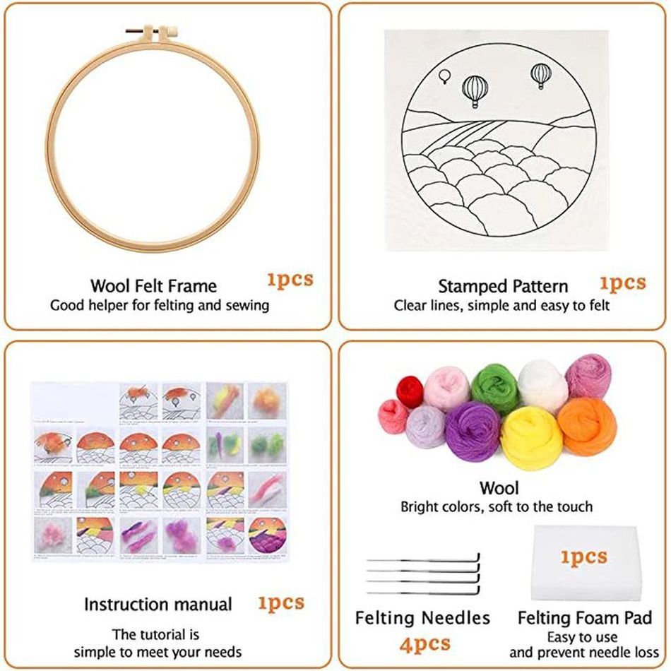 CHENISTORY DIY 양모 바늘 펠트 페인팅, 여 - Embroidery Kit Starter 리뷰 및 가격