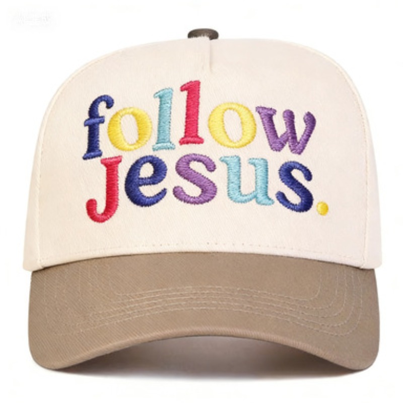 예수님의 편지 자수 야구 모자 투톤 곡선챙 아빠 모자  - Embroidery Jesus 리뷰 및 가격