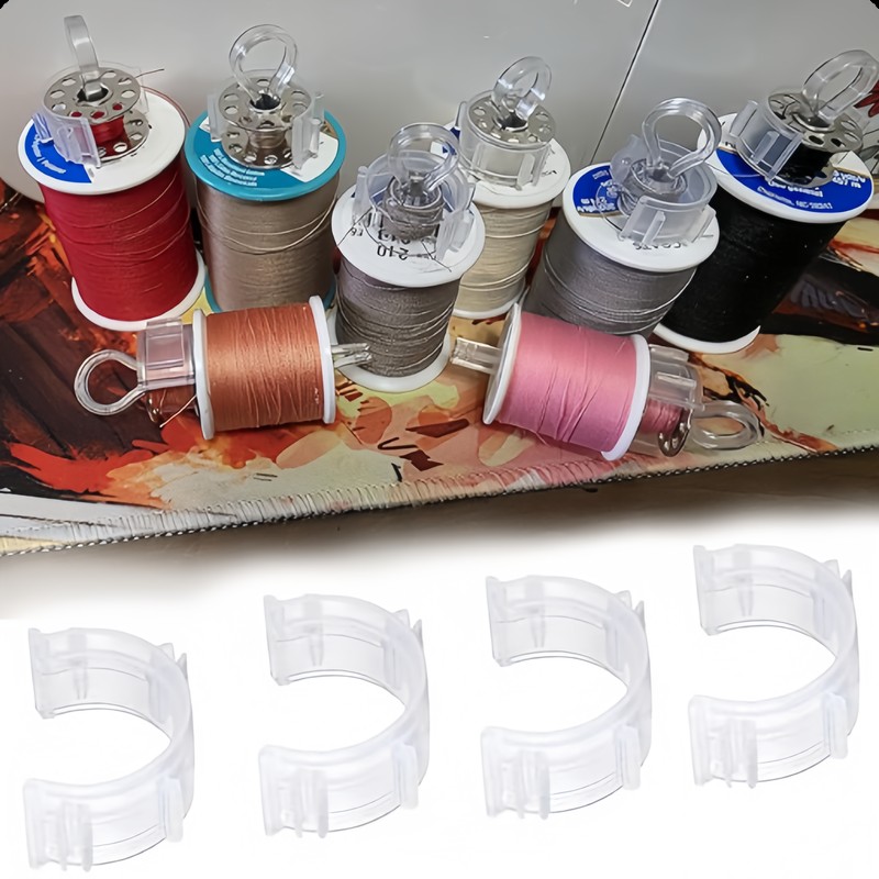 64개의 실 정리용 클리어 보빈 홀더, 자수 프로젝트에 - Embroidery Threads 리뷰 및 가격