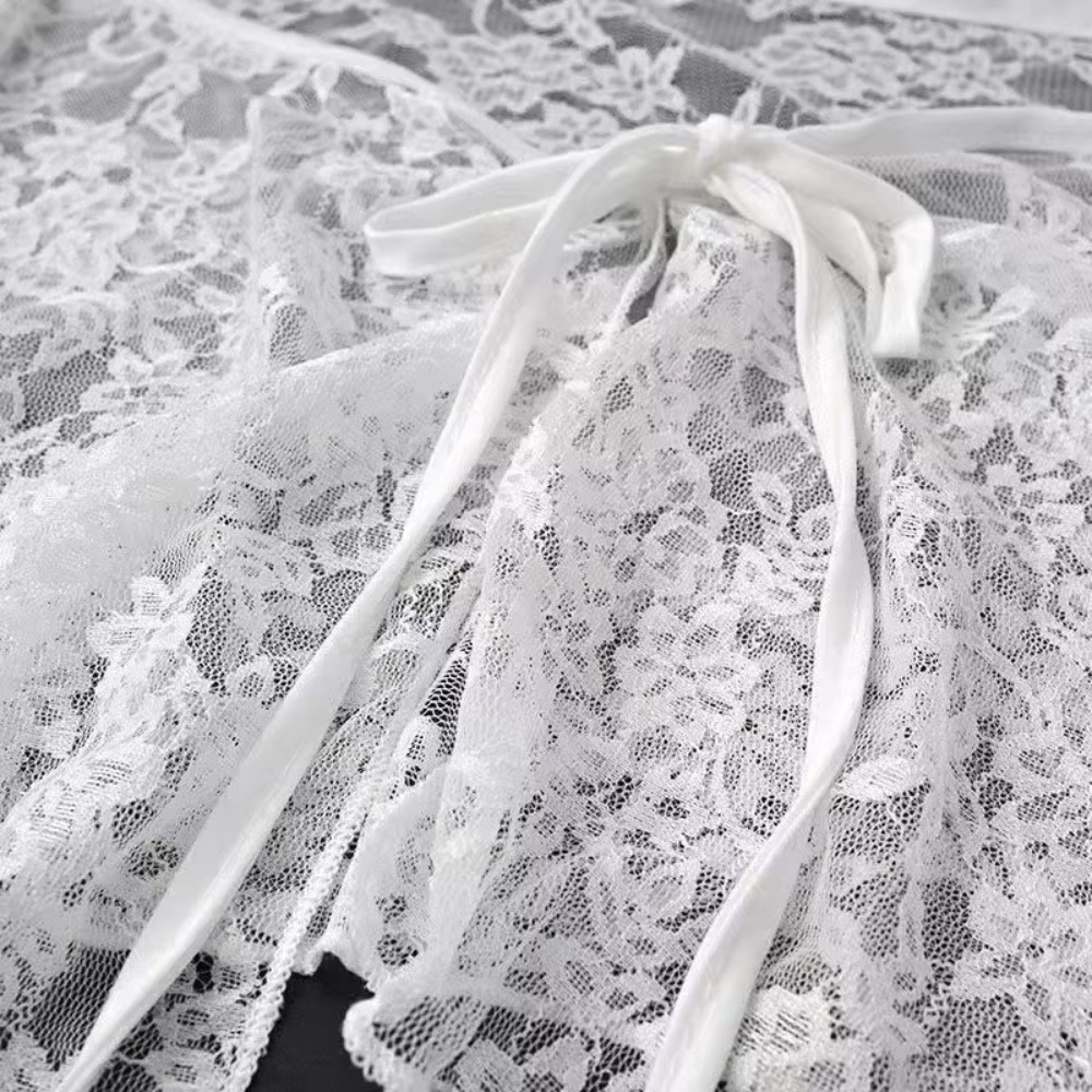 프렌치 레이싱 레이스 미니 스커트 불규칙한 밑단 자수  - Embroidery Apron 리뷰 및 가격