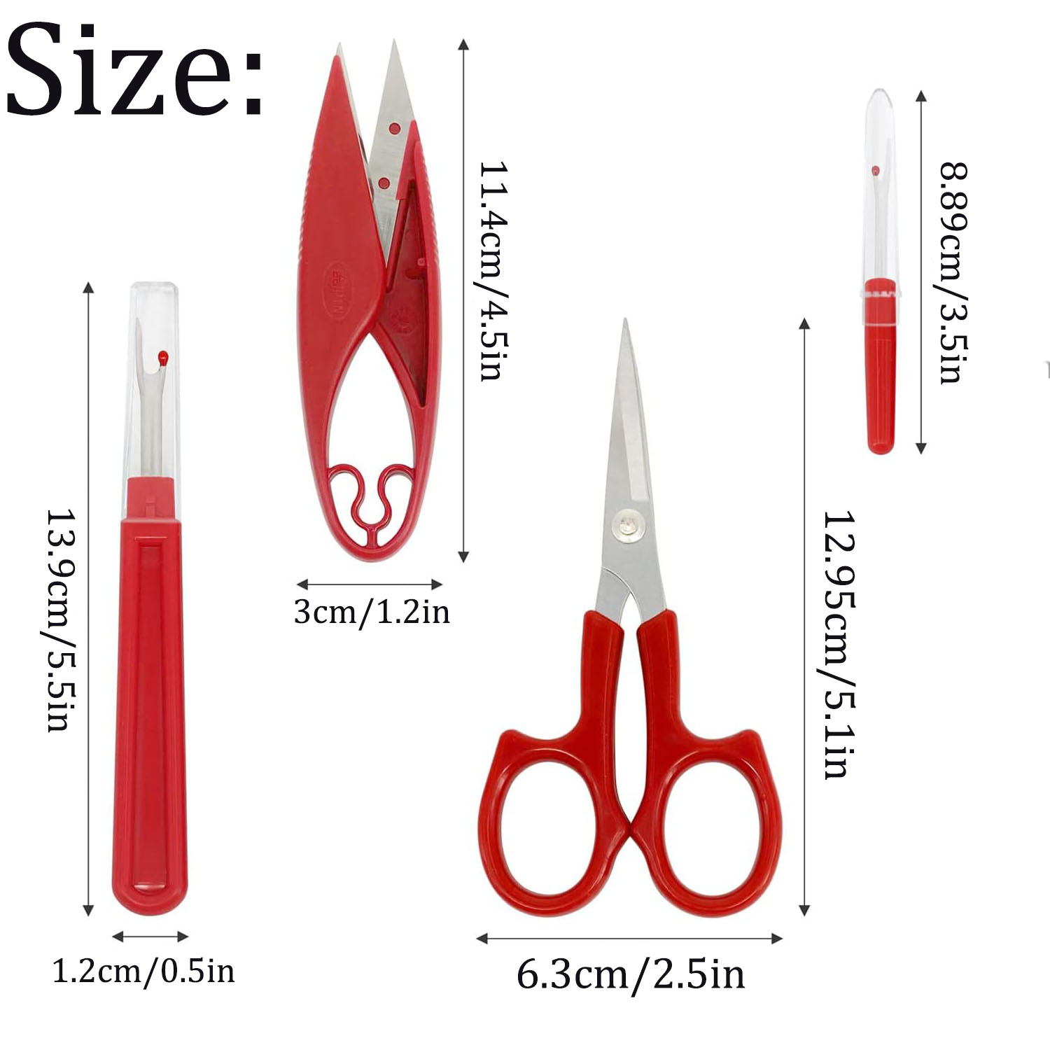 1/2/6Pcs 바느질 솔기 리퍼 키트 빨간색 바느질  - Embroidery Removal Tool 리뷰 및 가격