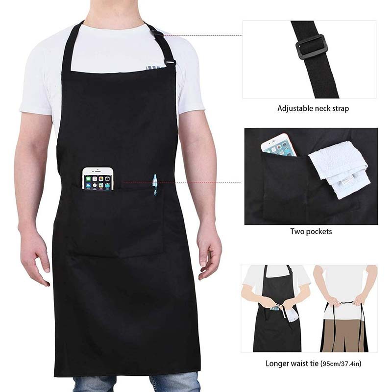 대형 방수 맞춤형 인쇄 자수 로고 서명 주방 홈 요리사 - Embroidery Apron 리뷰 및 가격