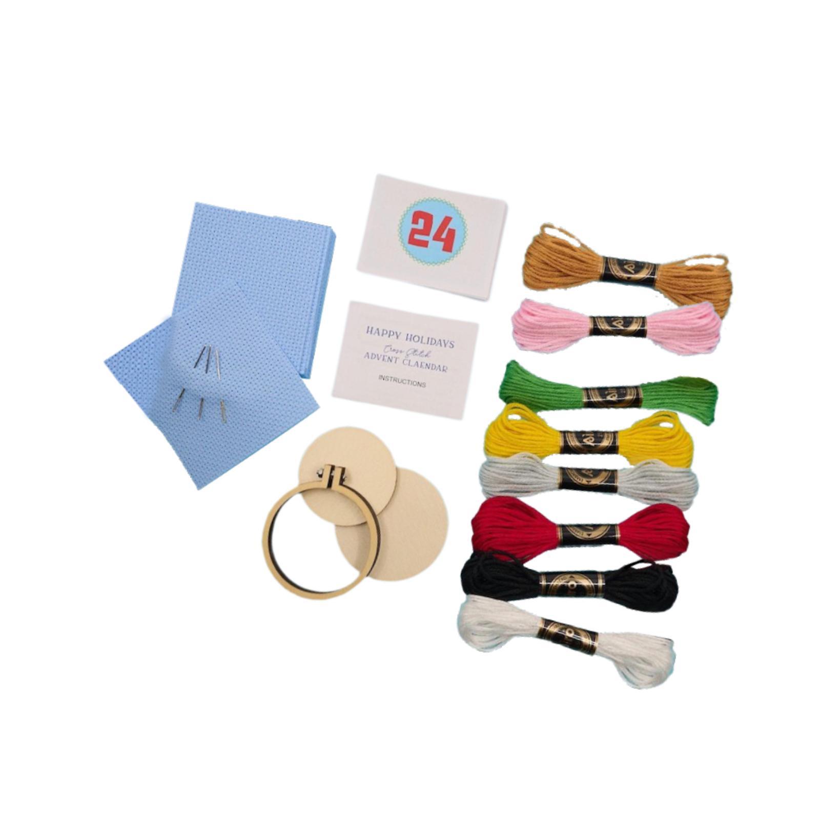 크리스마스 어드벤트 캘린더, 크리스마스 자수 키트, D - Embroidery Xmas Decorations 리뷰 및 가격