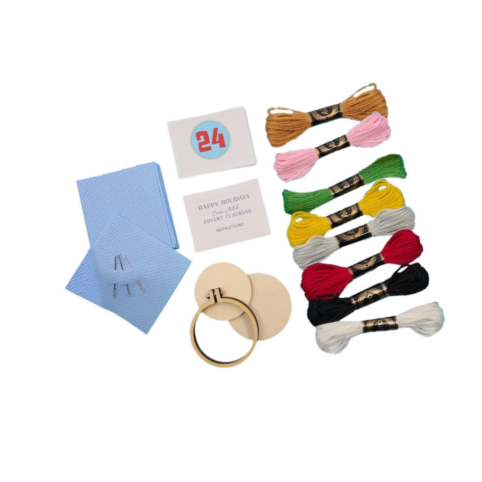 크리스마스 어드벤트 캘린더, 크리스마스 자수 키트, D - Embroidery Xmas Decorations 리뷰 및 가격