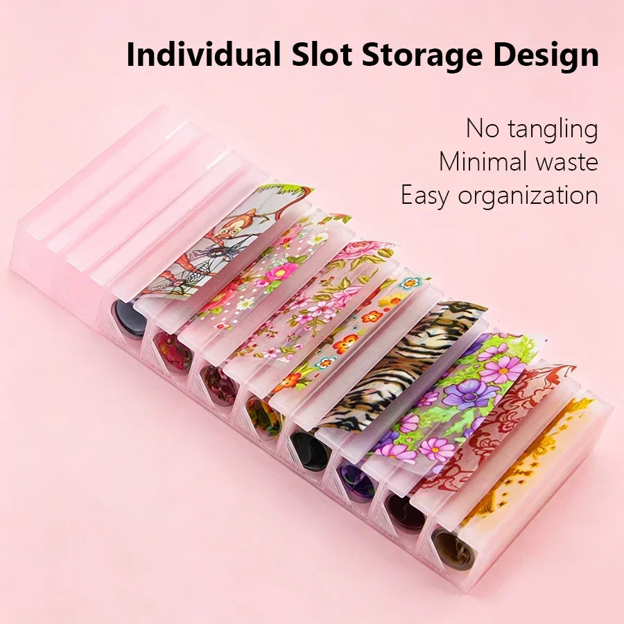 휴대용 10칸 네일 스타리 포일 보관함, 전사지 스티커 - Transfer Paper Carbon 리뷰 및 가격