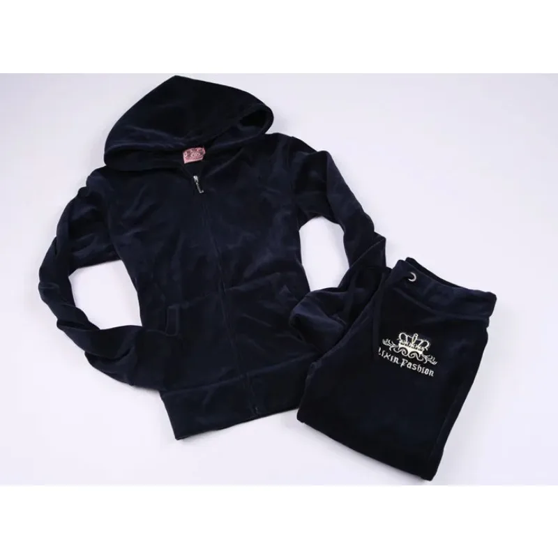 JC 벨벳 운동복 여성용 브랜드 벨벳 재봉 세트, 여성 - Embroidery Motif 리뷰 및 가격