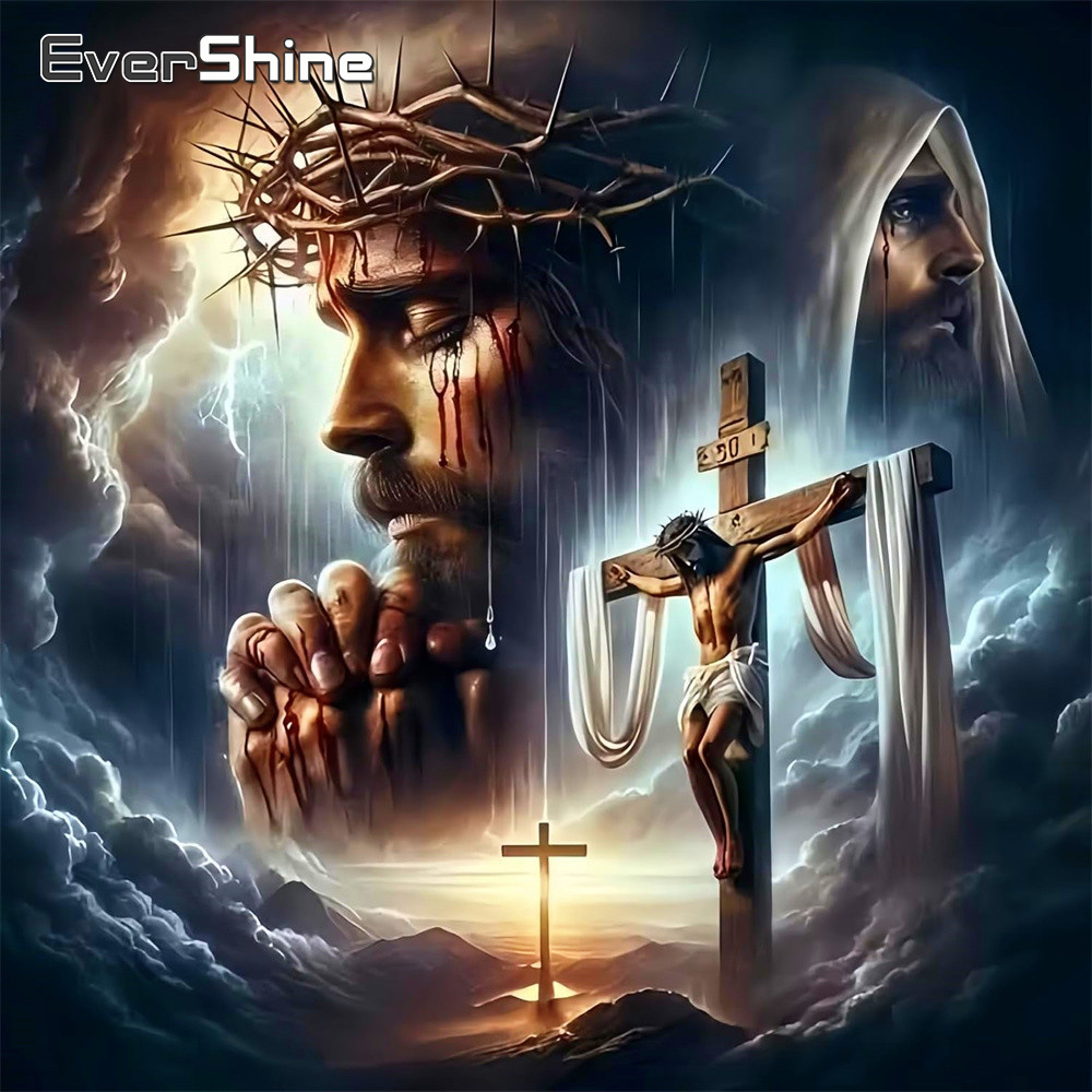 에버샤인 다이아몬드 페인팅 종교 풀 스퀘어/라운드 모자 - Embroidery Jesus 리뷰 및 가격