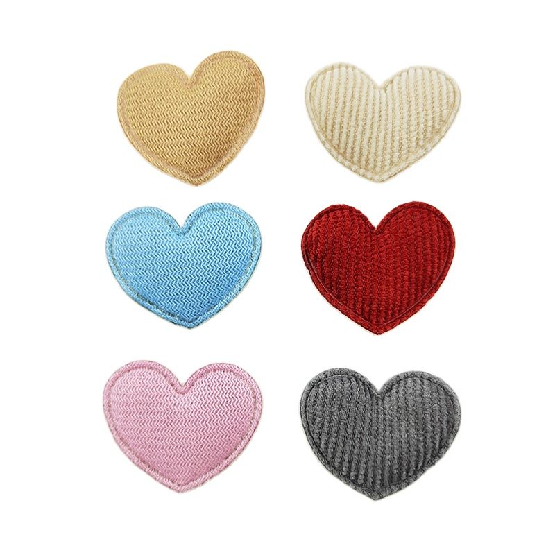 100 개/몫 3.5*3CM 패딩 하트 Applique - Embroidery Letter M 리뷰 및 가격
