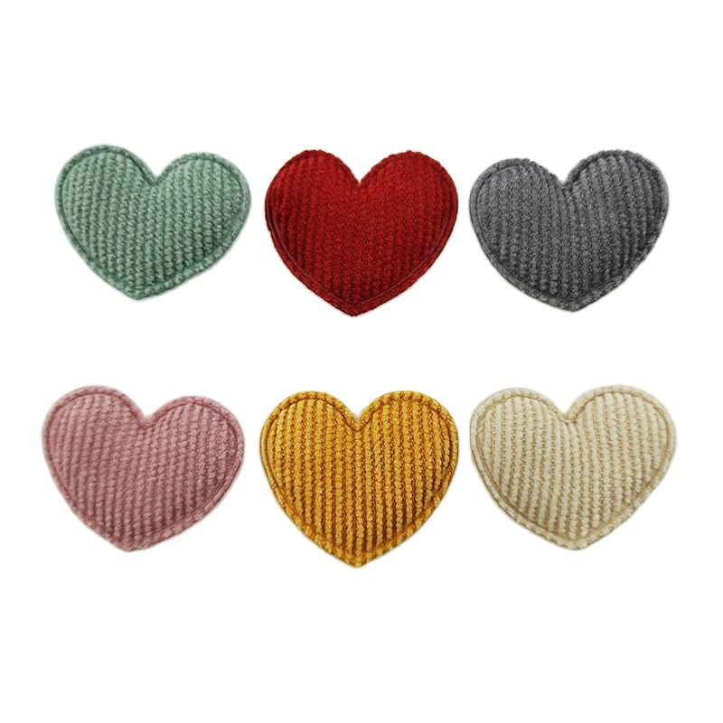 100 개/몫 3.5*3CM 패딩 하트 Applique - Embroidery Letter M 리뷰 및 가격