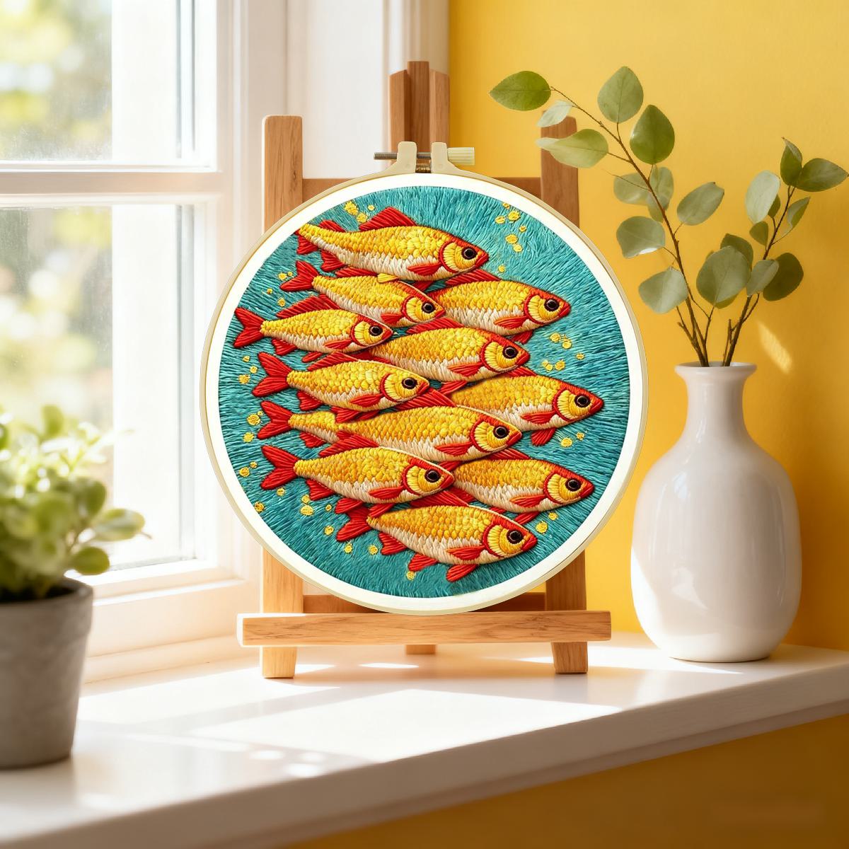 1개 20X20CM/15X15CM 7.87/6.3인치  - Embroidery Kit Starter 리뷰 및 가격