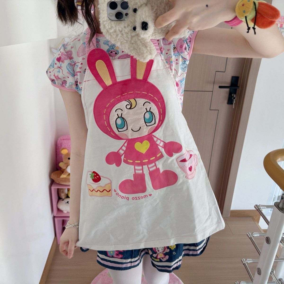 여름 신작 만화 Mp 자수 조지후쿠 올 매치 스위트 걸 - Embroidery Apron 리뷰 및 가격