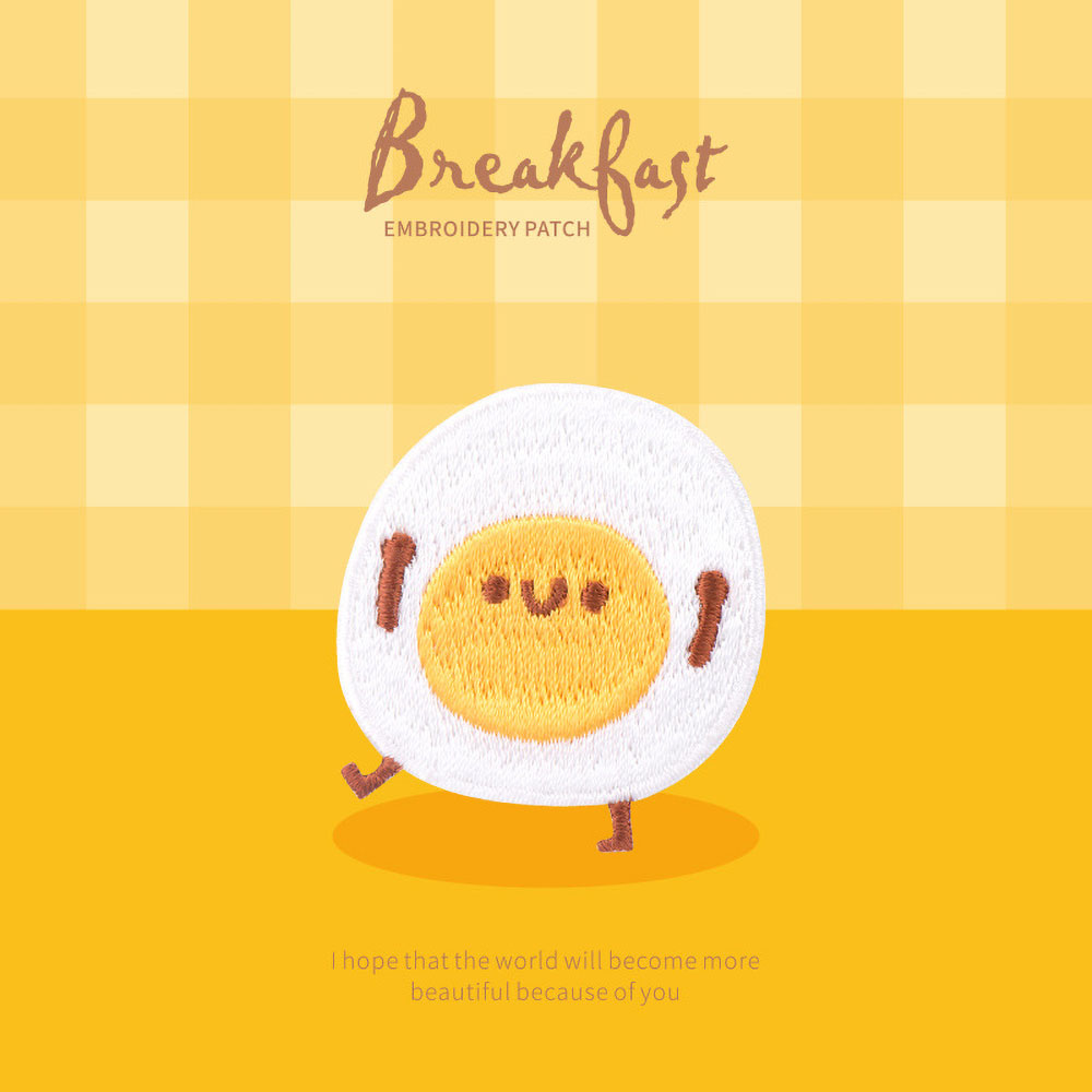 귀여운 아침 식사 패치, 의류 자수 스틱, 만화 아보카 - Embroidery Egg 리뷰 및 가격