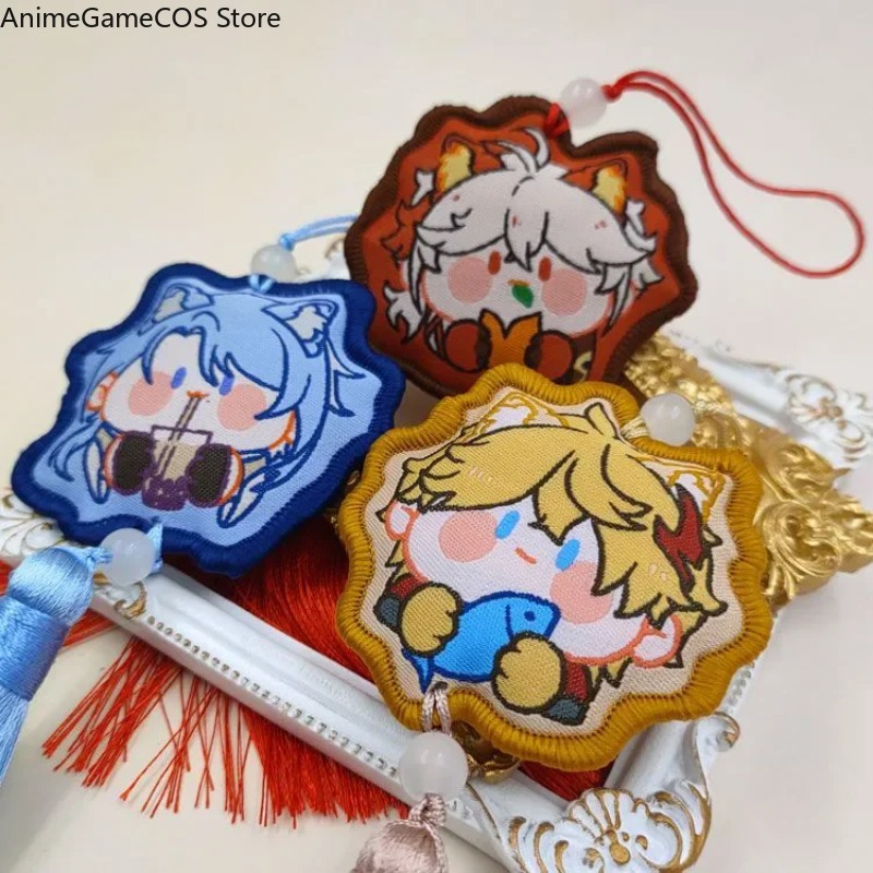 애니메이션 Genshin Impact Tartaglia - Embroidery Xmas Ornaments 리뷰 및 가격
