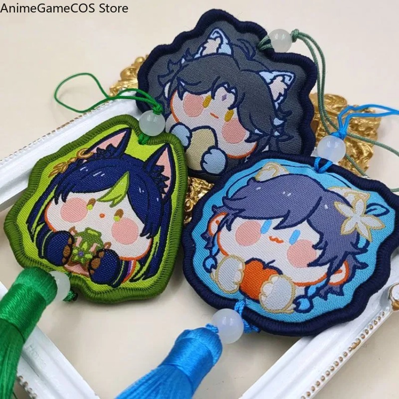 애니메이션 Genshin Impact Tartaglia - Embroidery Xmas Ornaments 리뷰 및 가격