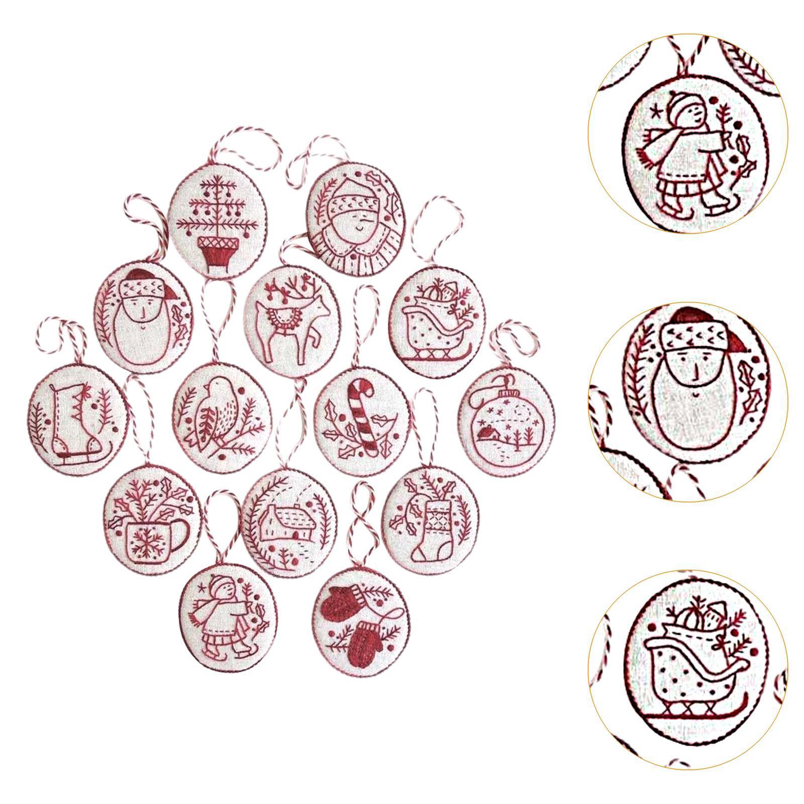 손자수 크리스마스 장식품 키트, 가정, 약혼식, 호텔용 - Embroidery Xmas Ornaments 리뷰 및 가격