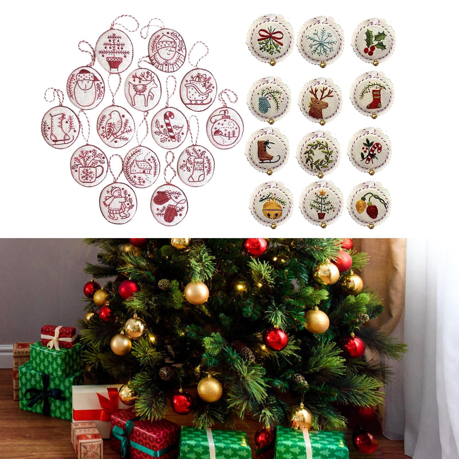 손자수 크리스마스 장식품 키트, 가정, 약혼식, 호텔용 - Embroidery Xmas Ornaments 리뷰 및 가격