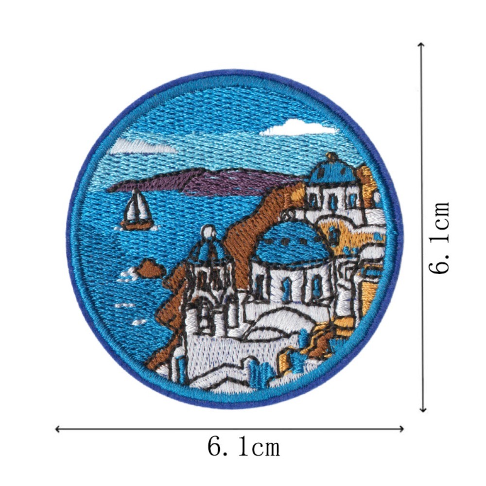 도시 랜드마크 패턴 자수 패치 DIY 티셔츠 배낭 모자 - Embroidery Australia 리뷰 및 가격
