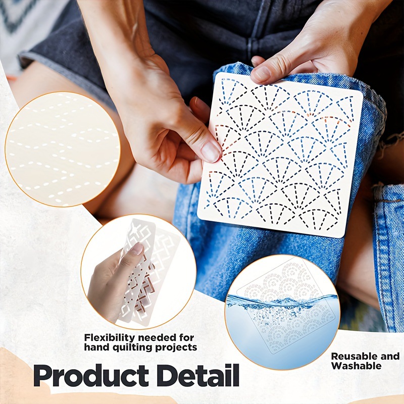 30개 자수 템플릿 DIY 자수 패턴 기하학적 라인 퀼 - Embroidery Threads 리뷰 및 가격