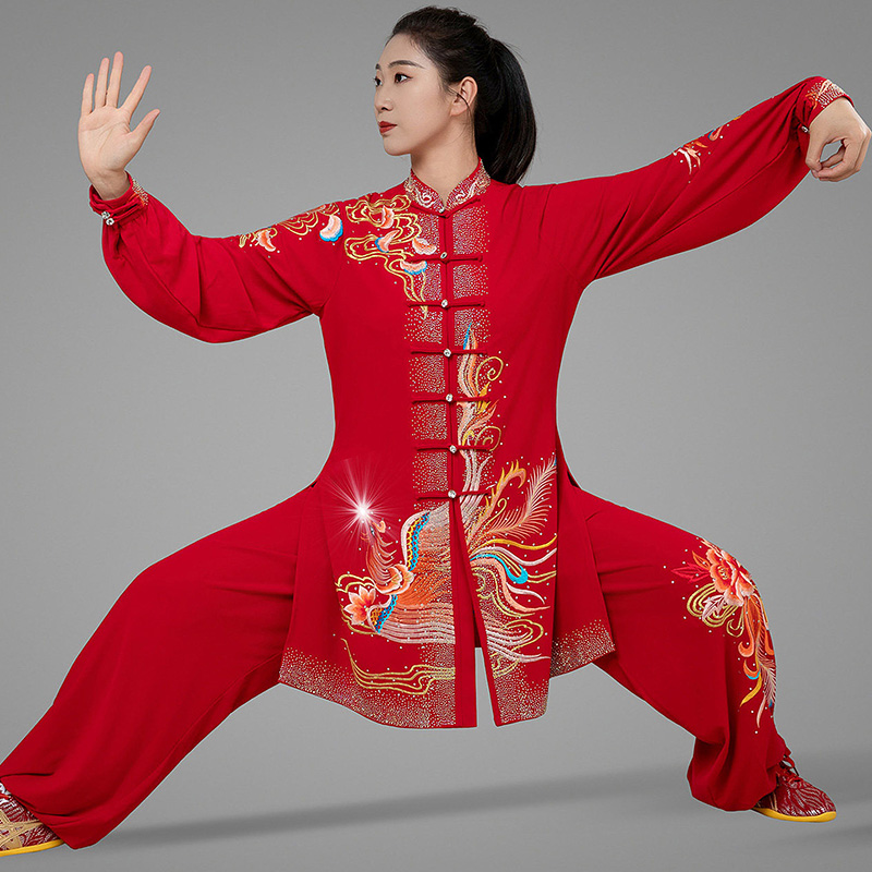 여성용 프리미엄 고급 레드 라인스톤 자수 레드 피닉스  - Embroidery Premium 리뷰 및 가격