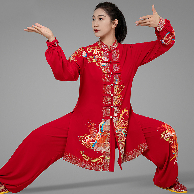 여성용 프리미엄 고급 레드 라인스톤 자수 레드 피닉스  - Embroidery Premium 리뷰 및 가격