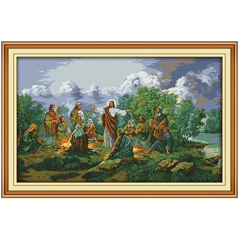 예수와 제자 패턴 계산 크로스 스티치 세트 DIY 11 - Embroidery Jesus 리뷰 및 가격