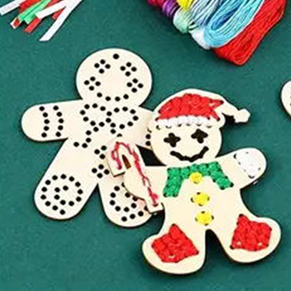 크로스 스티치 매달려 펜던트 진저 브레드 남자 자수 아 - Embroidery Xmas Ornaments 리뷰 및 가격