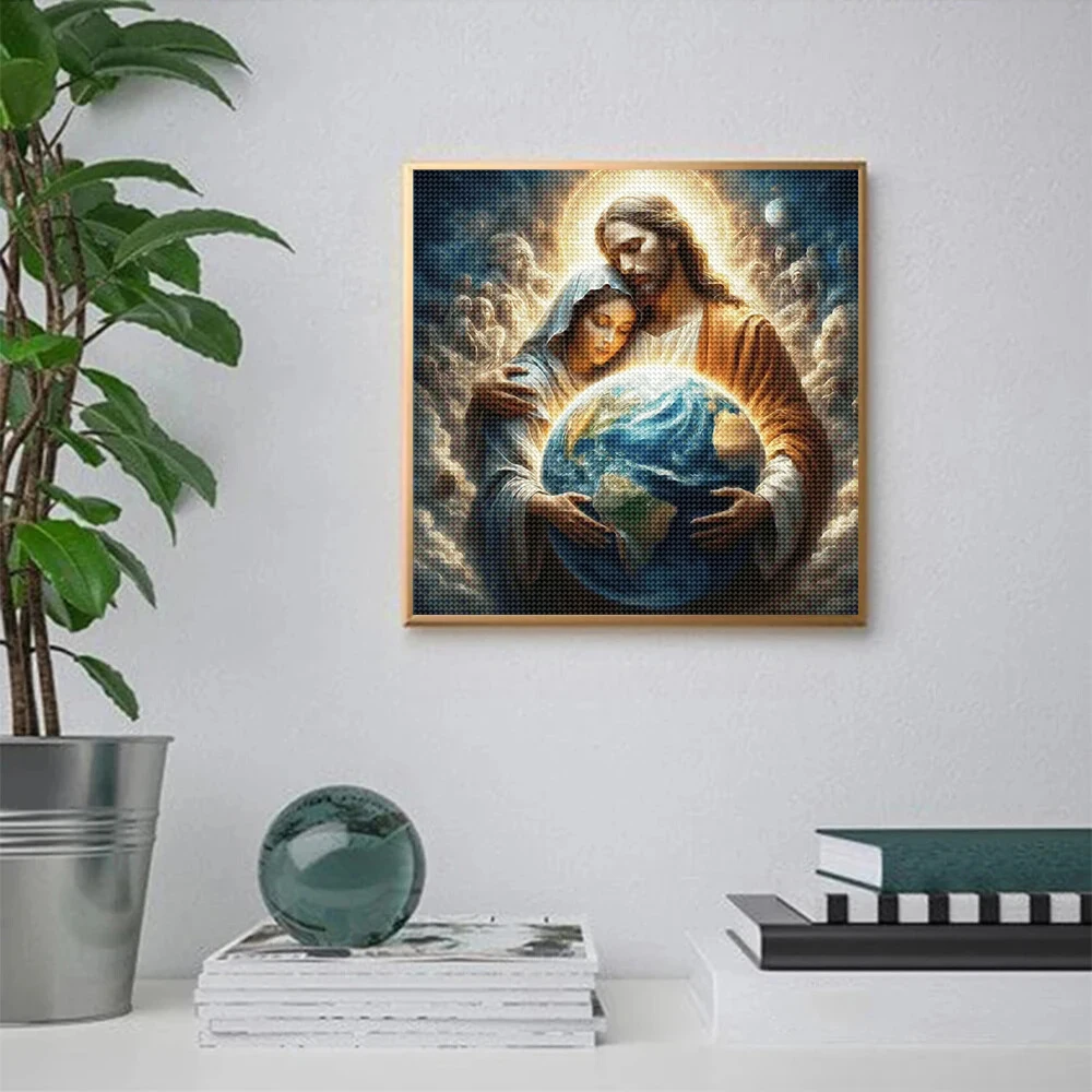 5D DIY 다이아몬드 그림 초상화 예수 전체 다이아몬 - Embroidery Jesus 리뷰 및 가격