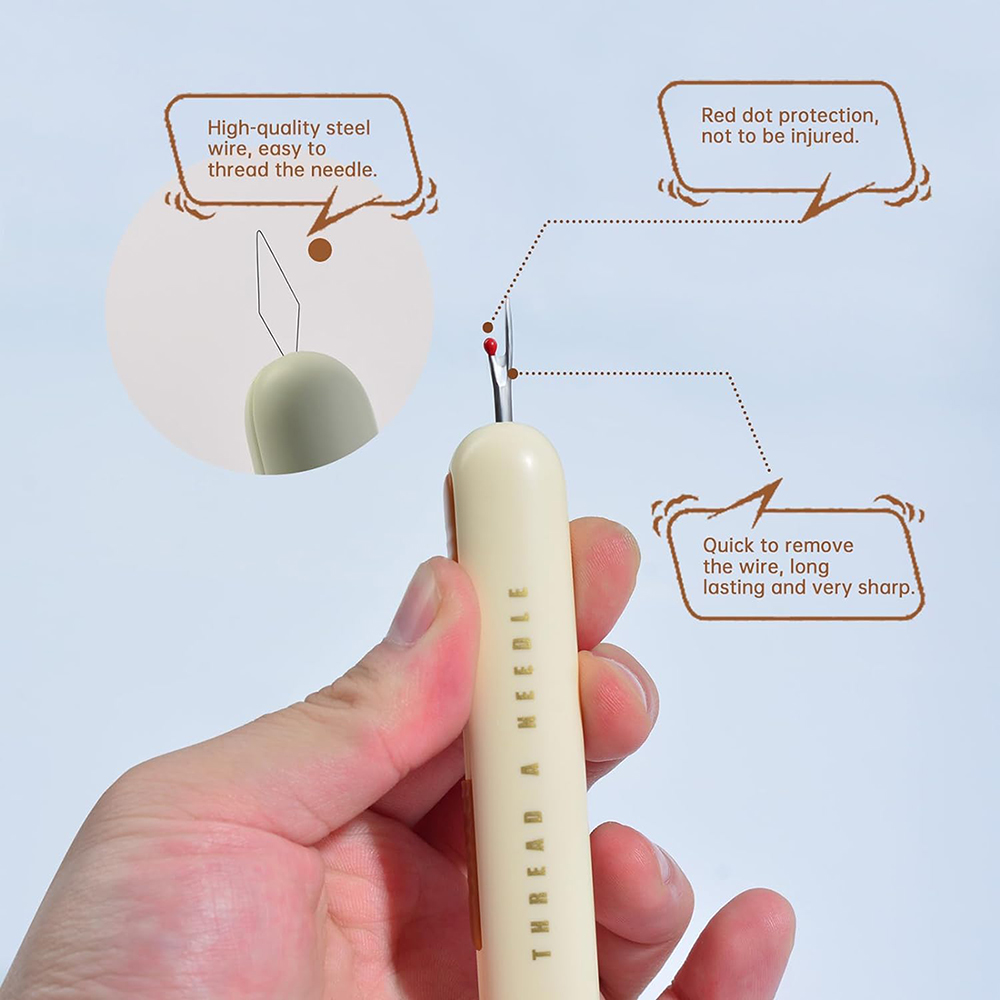 2 in 1 바늘 실꿰기 솔기 리퍼 스레딩 및 손 바느 - Embroidery Removal Tool 리뷰 및 가격