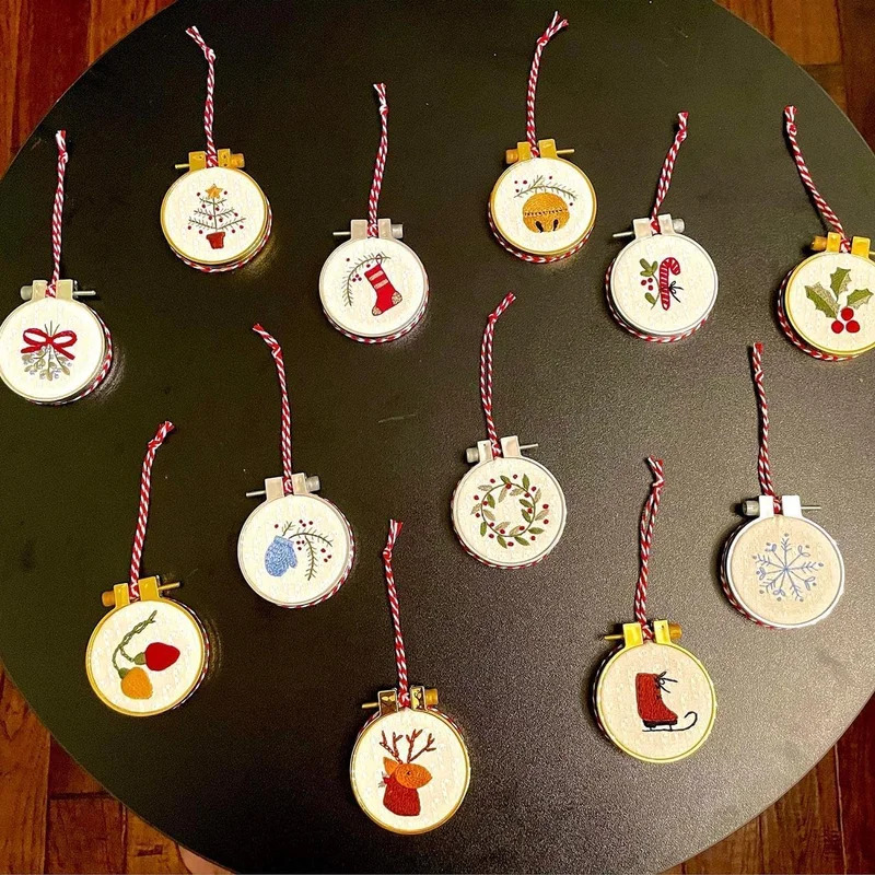 크리스마스 자수 키트 DIY 수공예 장식품 크로스 스티 - Embroidery Xmas Ornaments 리뷰 및 가격