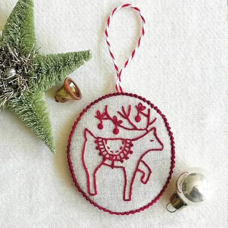 크리스마스 자수 키트 DIY 수공예 장식품 크로스 스티 - Embroidery Xmas Ornaments 리뷰 및 가격