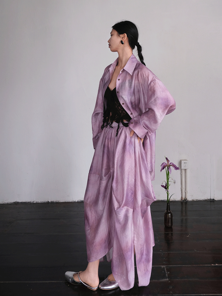 새로운 봄 여름 루즈핏 긴팔 자외선 차단 셔츠 이브닝  - Embroidery Premium 리뷰 및 가격