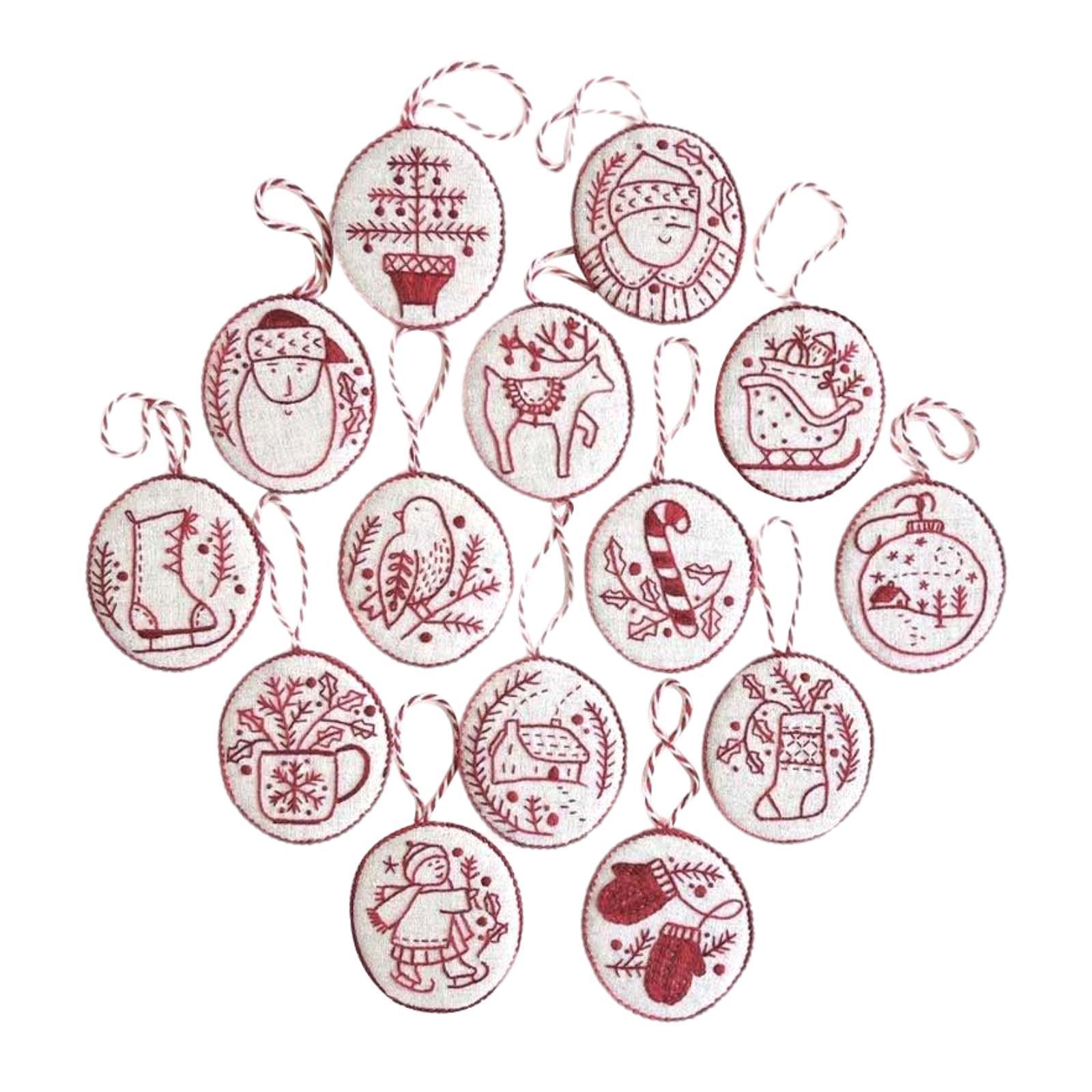 손 자수 크리스마스 장식품 키트 크리스마스 장식 기념일 - Embroidery Xmas Ornaments 리뷰 및 가격