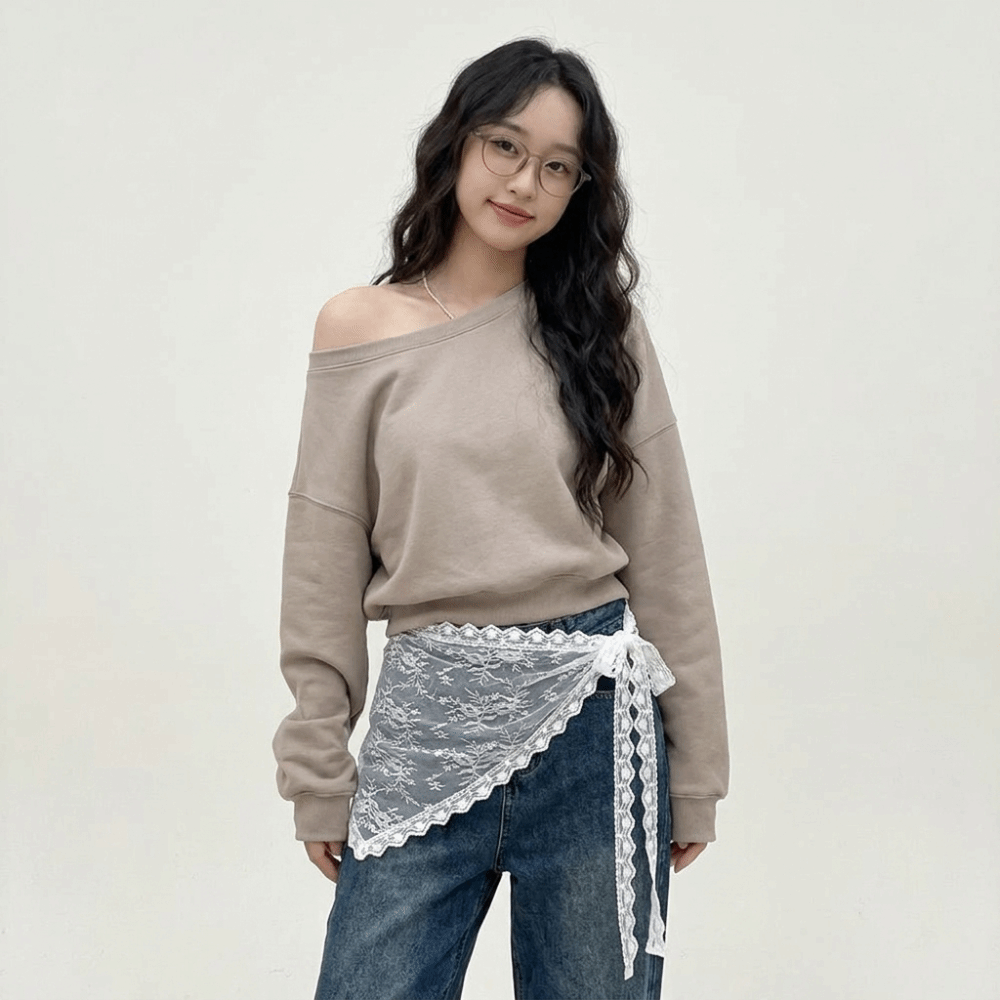 하라주쿠 Y2K 삼각형 앞치마 꽃 자수 허리 스카프 한 - Embroidery Apron 리뷰 및 가격