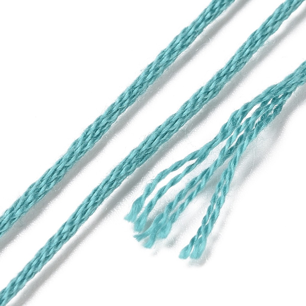 1세트 8가닥 0.5mm 6겹 폴리에스터 자수실 비즈  - Embroidery Threads 리뷰 및 가격