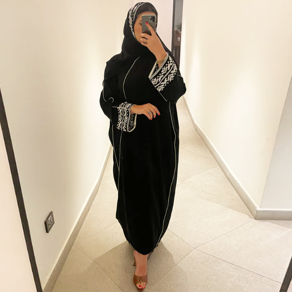 패션 클래식 수 놓은 Abaya Hijab 드레스 기모 - Embroidery Hijab 리뷰 및 가격