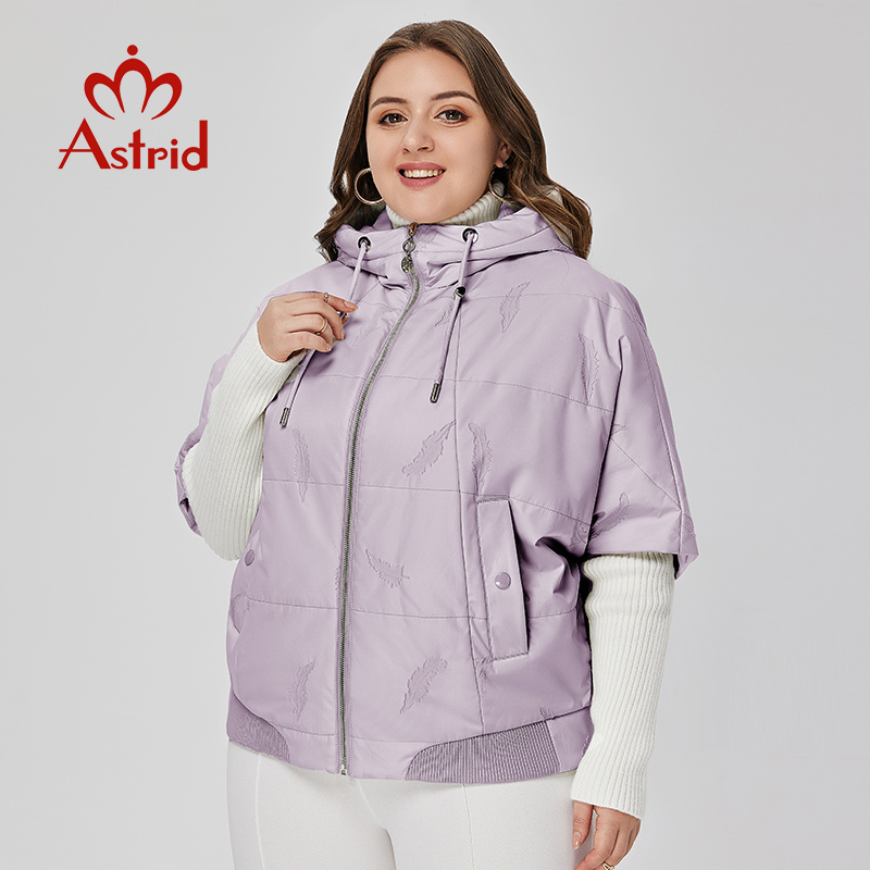 Astrid-파카 루즈핏 짧은 패딩 후드 코트 여성용, - Embroidery And Quilting 리뷰 및 가격